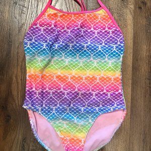 Wonder Nation Girls Swimsuit L 10/12